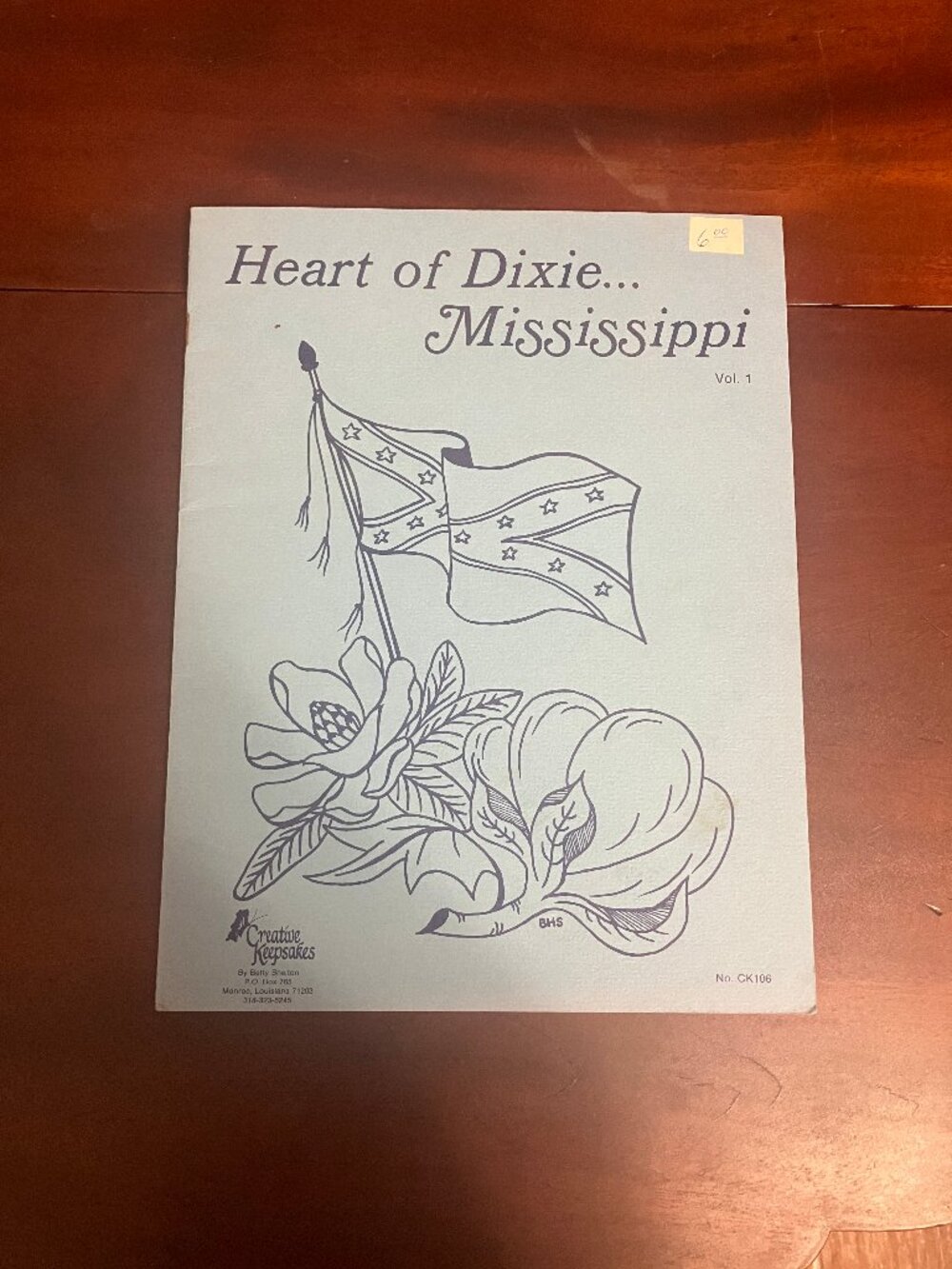 Vintage 1982 Creative Keepsakes Heart of Dixie Mississippi Cross Stitch Patterns